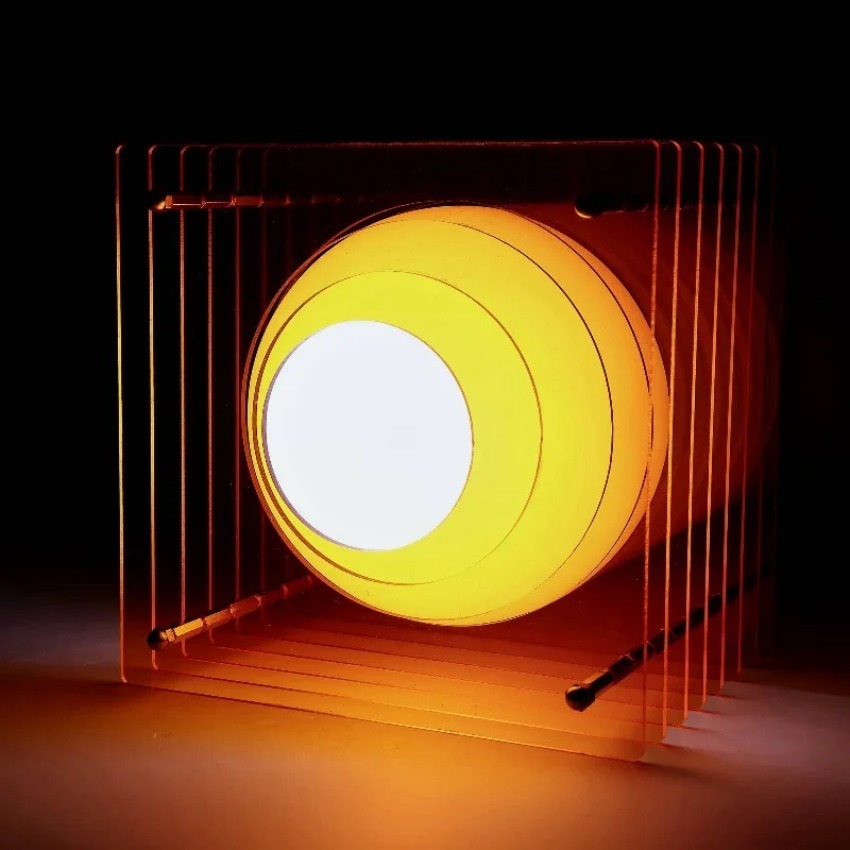 Led Moon Lamp - DIY アクリル千層ランプムーンランプデスクトップ装飾中断雰囲気ライトルーム小道具家の装飾夜の光ギフト