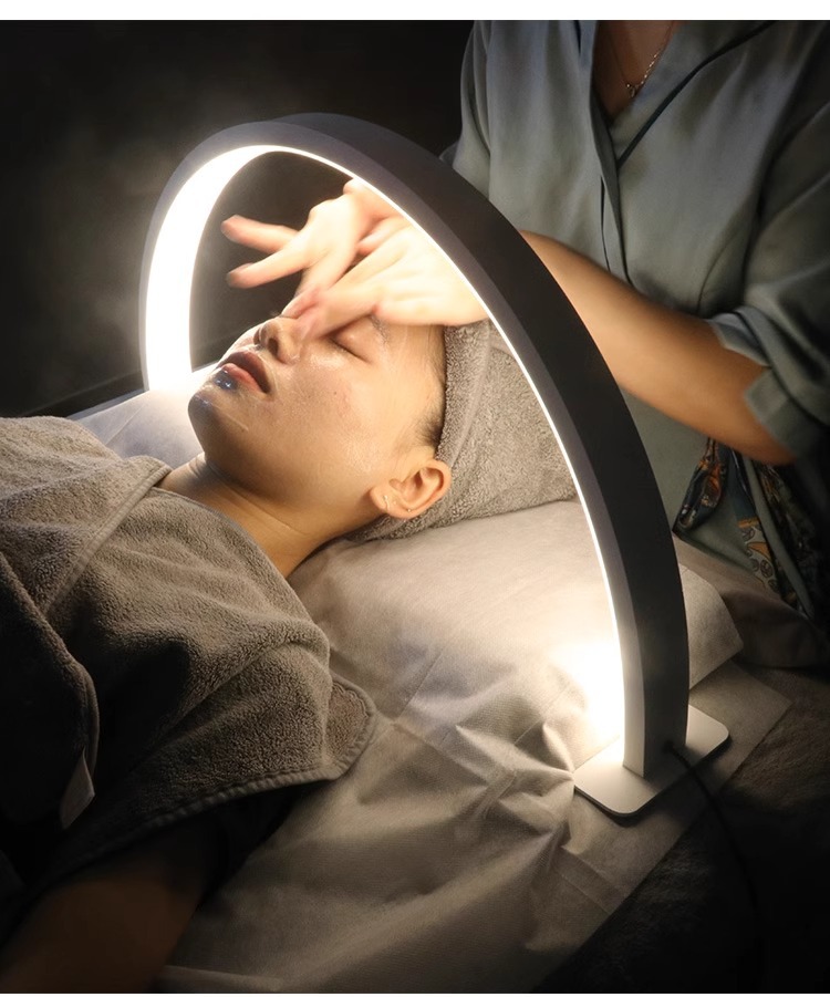 Led Moon Lamp - LED ネイルランプハーフムーン美容と美白美容サロンデスクトップランプまつげ美容メイクアップアイケアネイルアート特別なライト