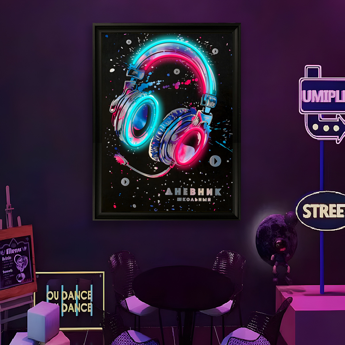 USB電源LEDネオンライト面白い壁画アートポスターホームミ - Lighting Decor Home のレビューと価格