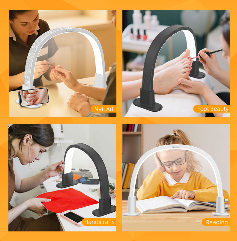 ミニハーフムーンネイルフィルライトまつげ美容マニュアル照明作 - Led Moon Lamp のレビューと価格
