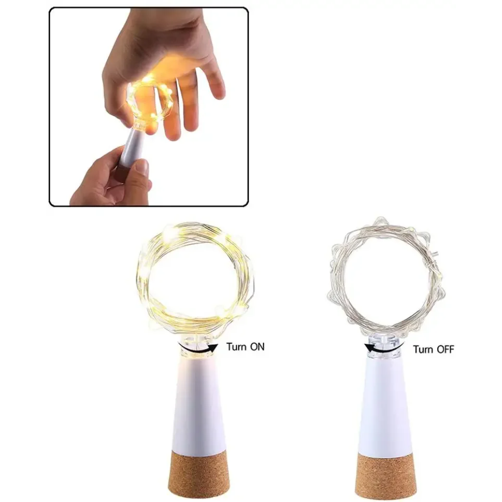 20 LED コルクボトルフェアリーライト USB 充電式ク - Decor Lighting Cork のレビューと価格