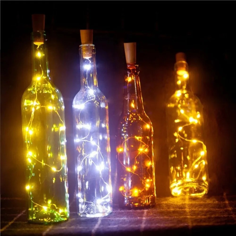 LEDボトルコルクストリングライト10個入りワインボトルフェ - Decor Lighting Cork のレビューと価格