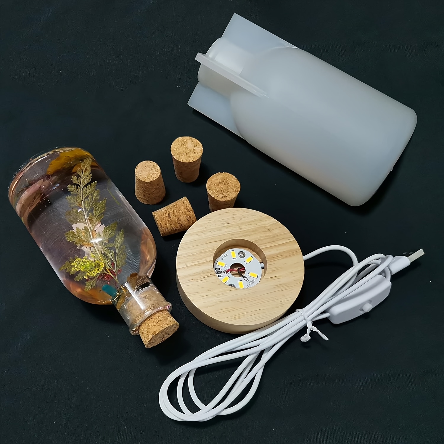 「ドリフトボトル」ライトレジンモールドセット。LEDライトカ - Decor Lighting Cork のレビューと価格