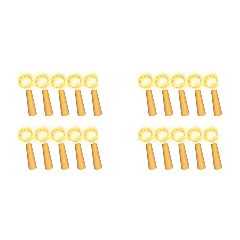 DT39 20個入りワインボトルコルクライト、20個のLED - Decor Lighting Cork のレビューと価格