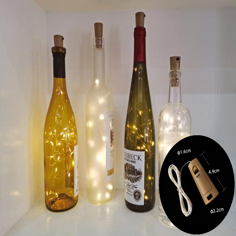 コルク付きのミニLEDワインボトルライト,妖精,パーティーや - Decor Lighting Cork のレビューと価格