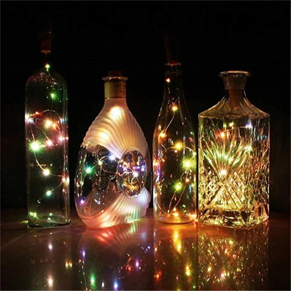 10 個ワインボトル LED ライトコルクランプ銅線妖精スト - Decor Lighting Cork のレビューと価格