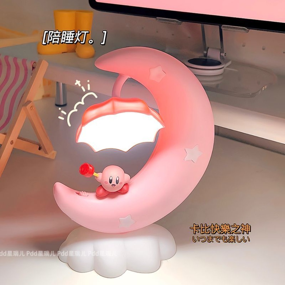 かわいいカービィの月型ナイトライト、可愛い寝室用ベッドサイド - Led Moon Lamp のレビューと価格