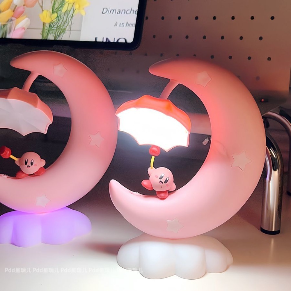 かわいいカービィの月型ナイトライト、可愛い寝室用ベッドサイド - Led Moon Lamp のレビューと価格