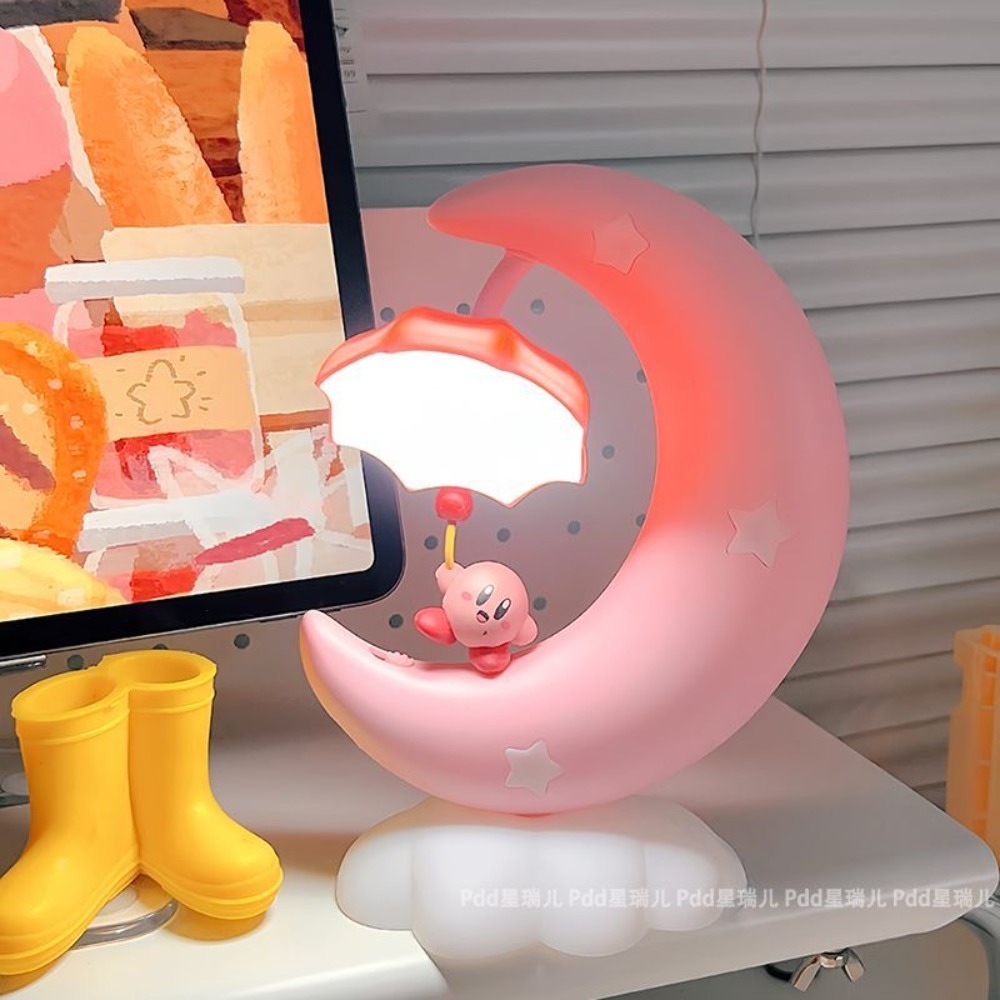 かわいいカービィの月型ナイトライト、可愛い寝室用ベッドサイド - Led Moon Lamp のレビューと価格