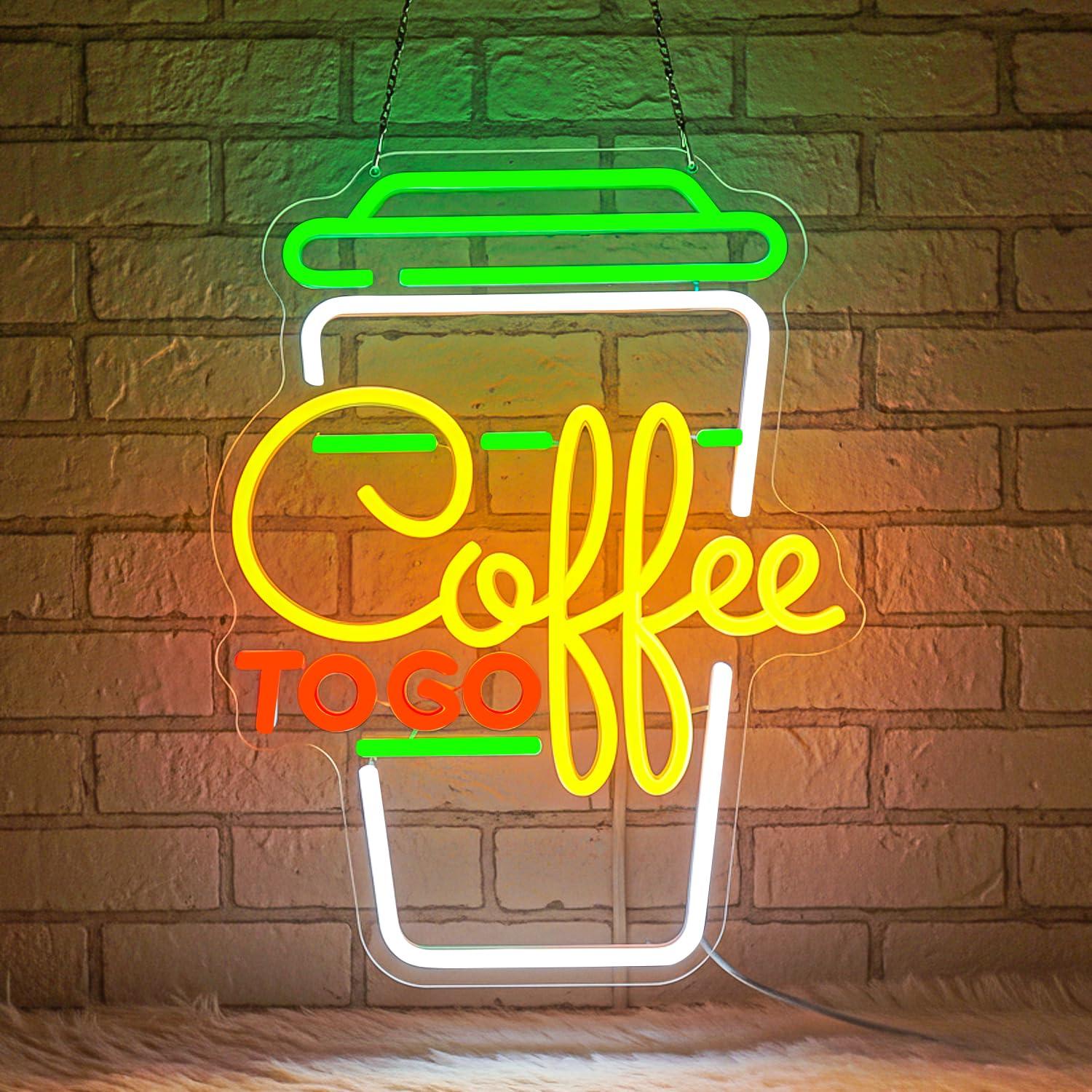 コーヒーネオンサイン USB調光可能なLEDライト コーヒー - Lighting Decor Home のレビューと価格