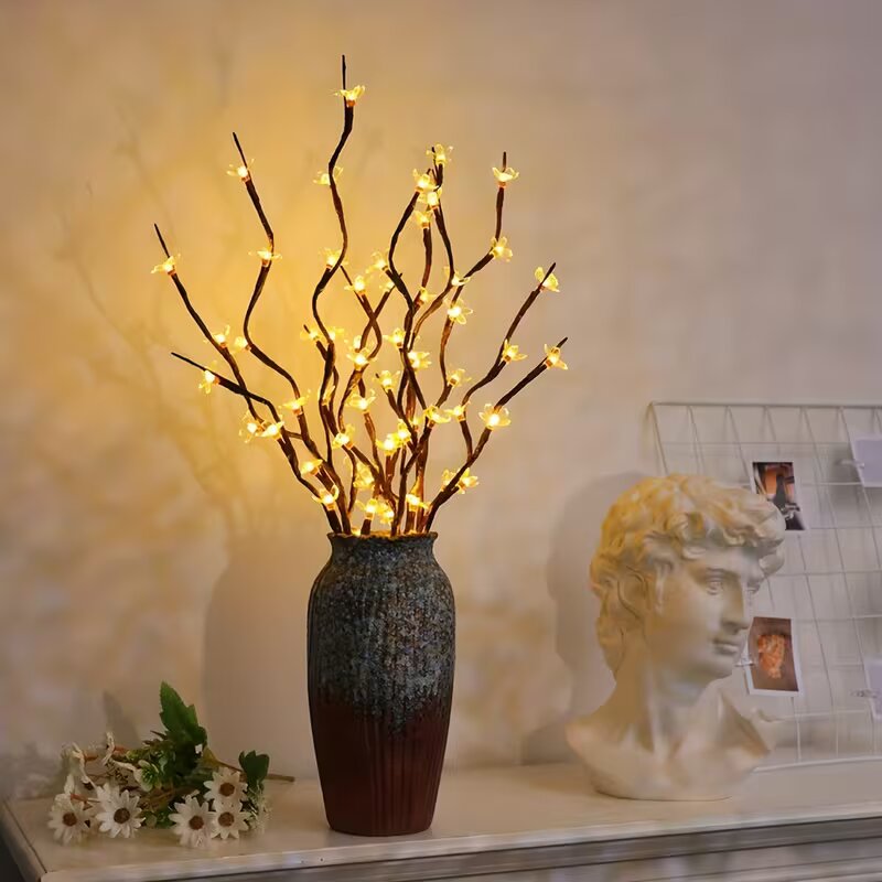 1/2PC 20LED 桜の枝ライト屋内屋外ホームデコレーシ - Lighting Decor Home のレビューと価格