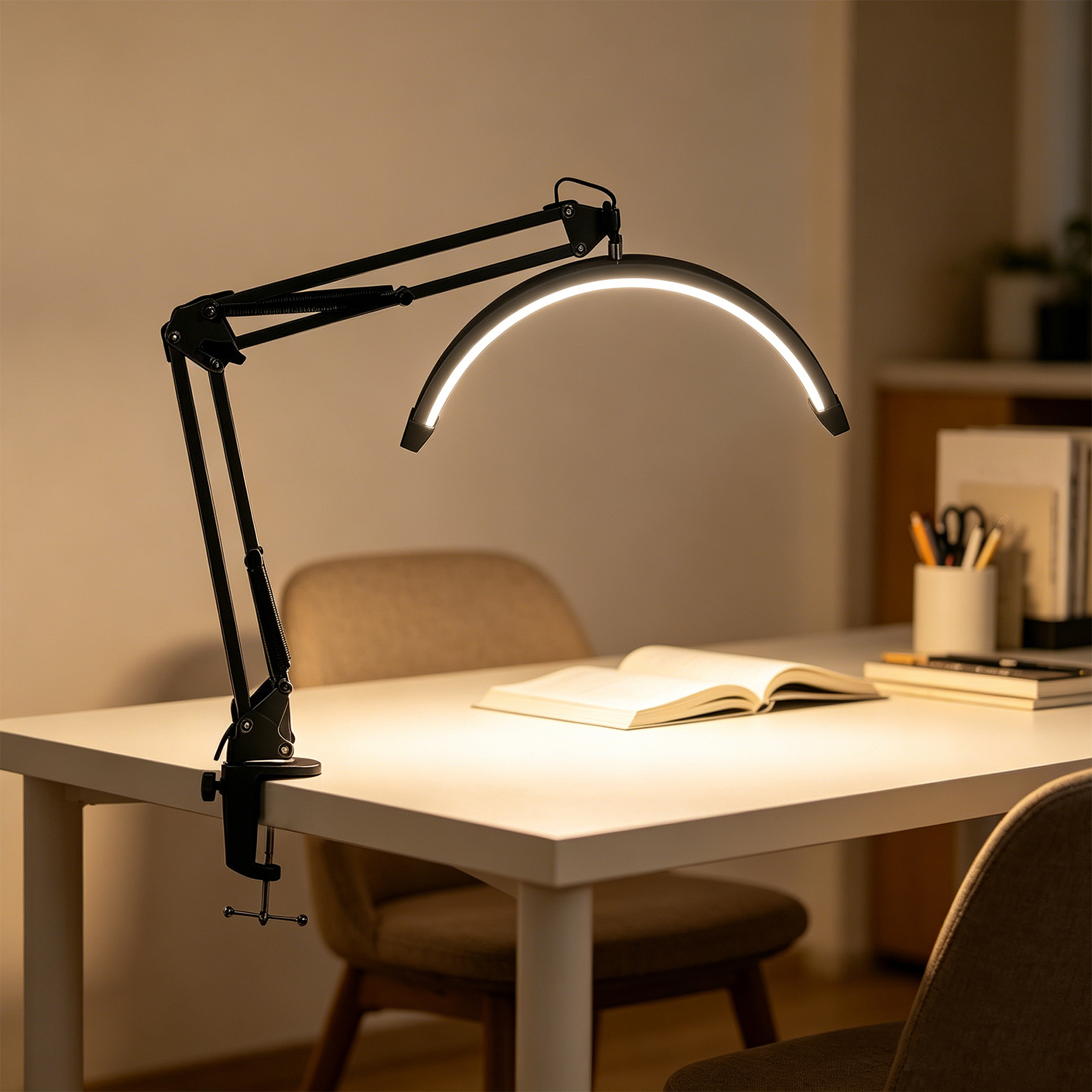 16インチU字型ハーフムーンビューティーランプLEDアイプロ - Led Moon Lamp のレビューと価格