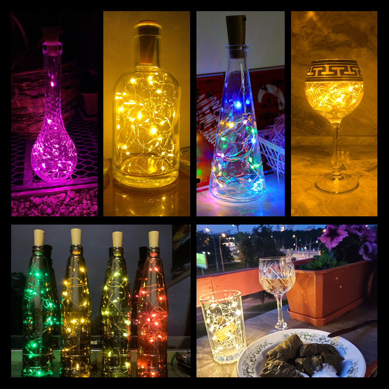 5 個バー LED ワインボトルコルクストリングフェアリーラ - Decor Lighting Cork のレビューと価格