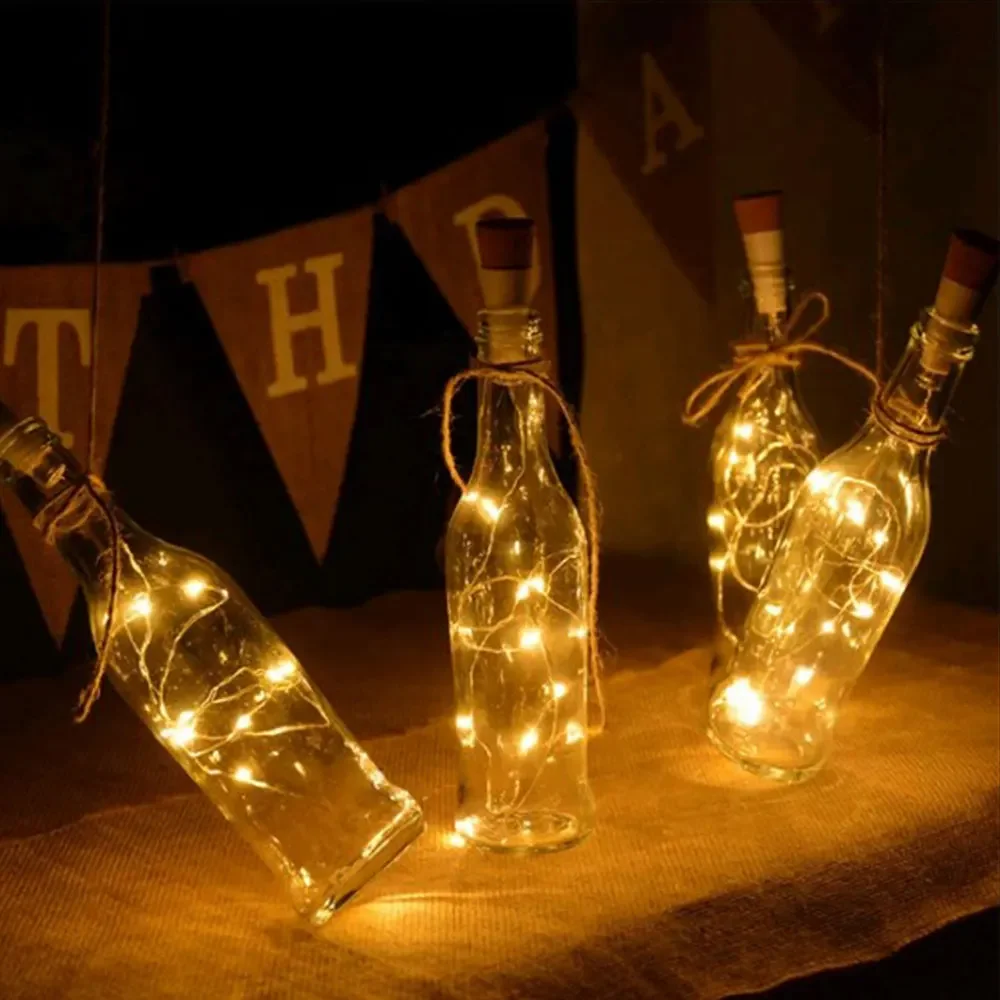 2 メートル 20 LED ウィッシングボトルコルクボトルフ - Decor Lighting Cork のレビューと価格