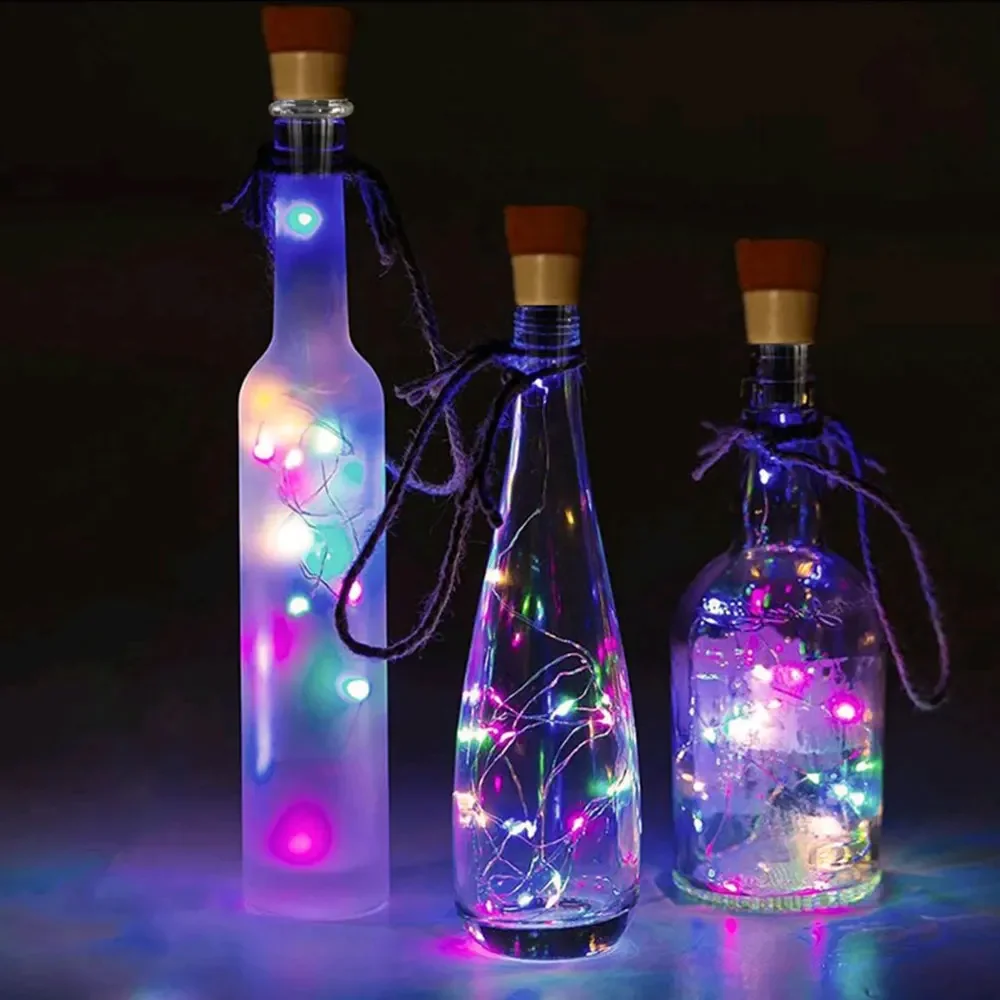 2 メートル 20 LED ウィッシングボトルコルクボトルフ - Decor Lighting Cork のレビューと価格