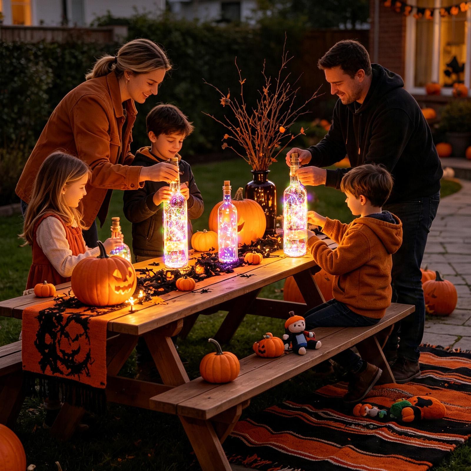 ソーラーワインボトルライト 6個 LED防水装飾ボトルライト - Decor Lighting Cork のレビューと価格