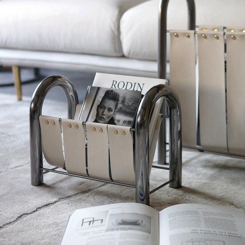 モダンな軽贅沢メタルレザー雑誌、本棚、家庭用家具、デザイナー - Lighting And Decor Magazine のレビューと価格