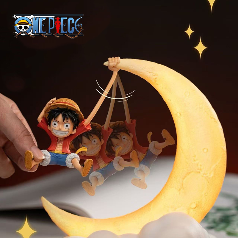 アニメワンピース ルフィ ナイトライト デスクトップ装飾 磁 - Led Moon Lamp のレビューと価格
